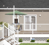 Freedom 2.5-in x 2.5-in x 6-ft White Aluminum Deck Post Extension