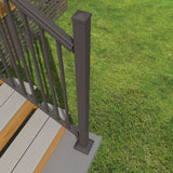 Freedom 2.5-in x 2.5-in x 5-ft Matte Bronze Aluminum Deck Post