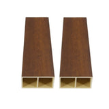 HIGHLANDERHOME 7.75-ft H x 0.33-ft W 3-Pack Cherrywood Decorative Composite Fence Panel