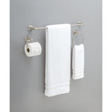Delta Flynn 3-Piece SpotShield Brushed Nickel Bathroom Hardware Set (Towel Bar, Toilet Paper Holder, Towel Ring)