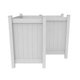 Freedom 8-ft H x 6-ft W White Privacy Vinyl Flat-top Fence Panel (Unassembled)