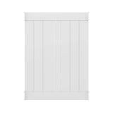 Freedom 5-ft H x 3.5-ft W White Privacy Vinyl Flat-top Fence Panel (Unassembled)