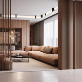 HIGHLANDERHOME 7.75-ft H x 0.33-ft W 3-Pack Chestnut Decorative Composite Fence Panel