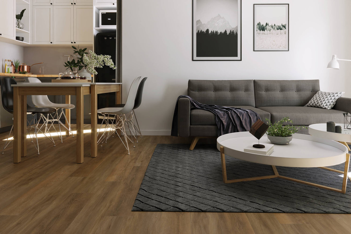 CALI Legends Outrigger Oak Luxury Vinyl Plank Flooring, 9-in W x 60-in L, 12-mm Thick, Water Resistant Interlocking (22.44-sq ft Carton)