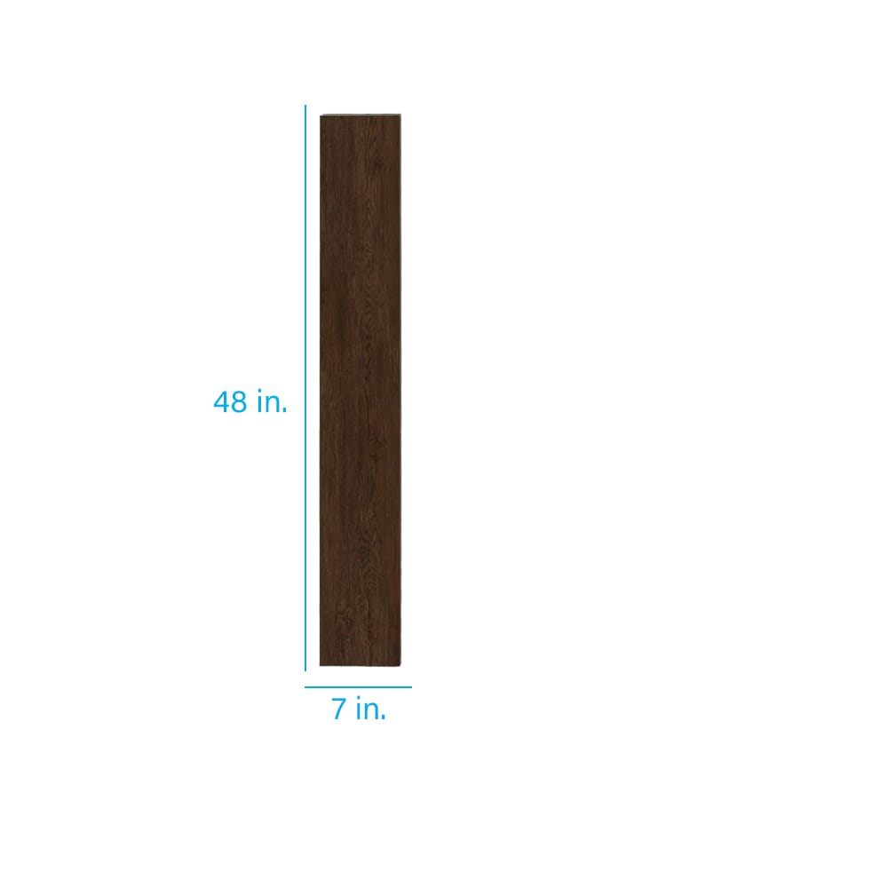 Style Selections Chestnut Oak 7-in W x 48-in L x 5.5-mm Waterproof Interlocking Luxury Vinyl Plank Flooring, 20-mil Wear Layer (18.62-sq ft Carton)
