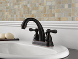 Delta Windemere Oil-Rubbed Bronze 2-Handle 4-in Centerset WaterSense Bathroom Sink Faucet with Drain