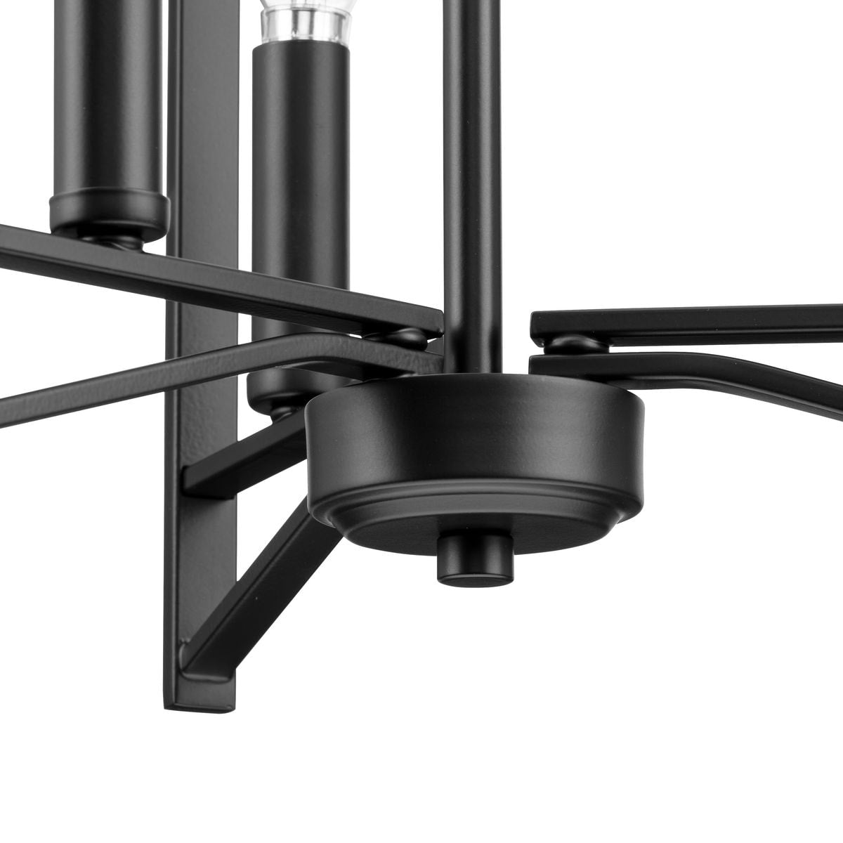 Progress Lighting Roxobel 3-Light Matte Black Modern/Contemporary Square Medium Hanging Pendant Light