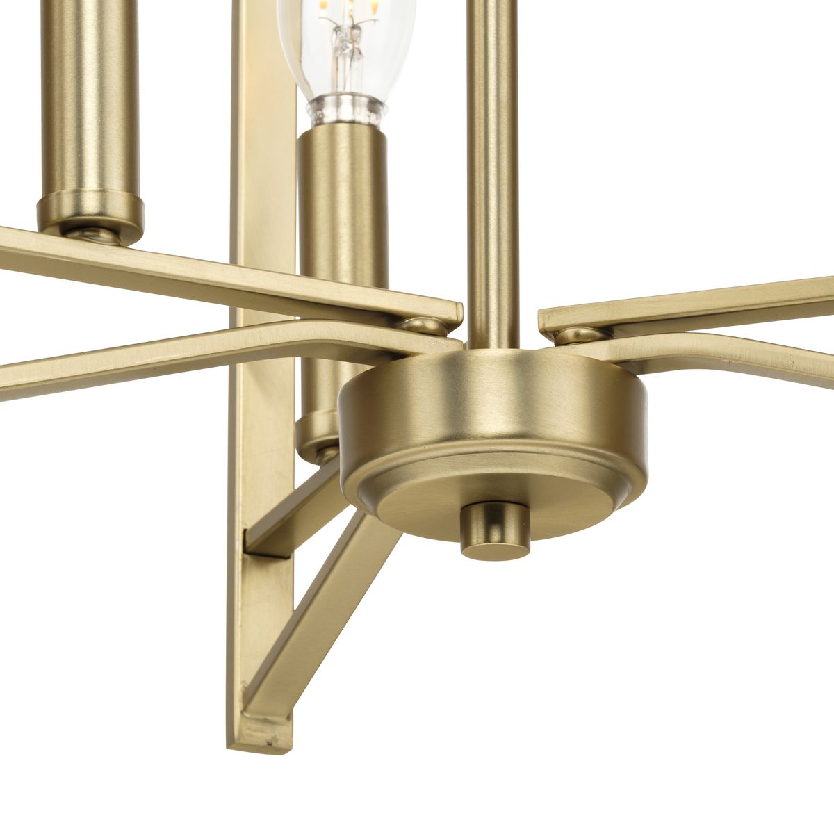 Progress Lighting Roxobel 3-Light Brushed Gold Modern/Contemporary Square Medium Hanging Pendant Light