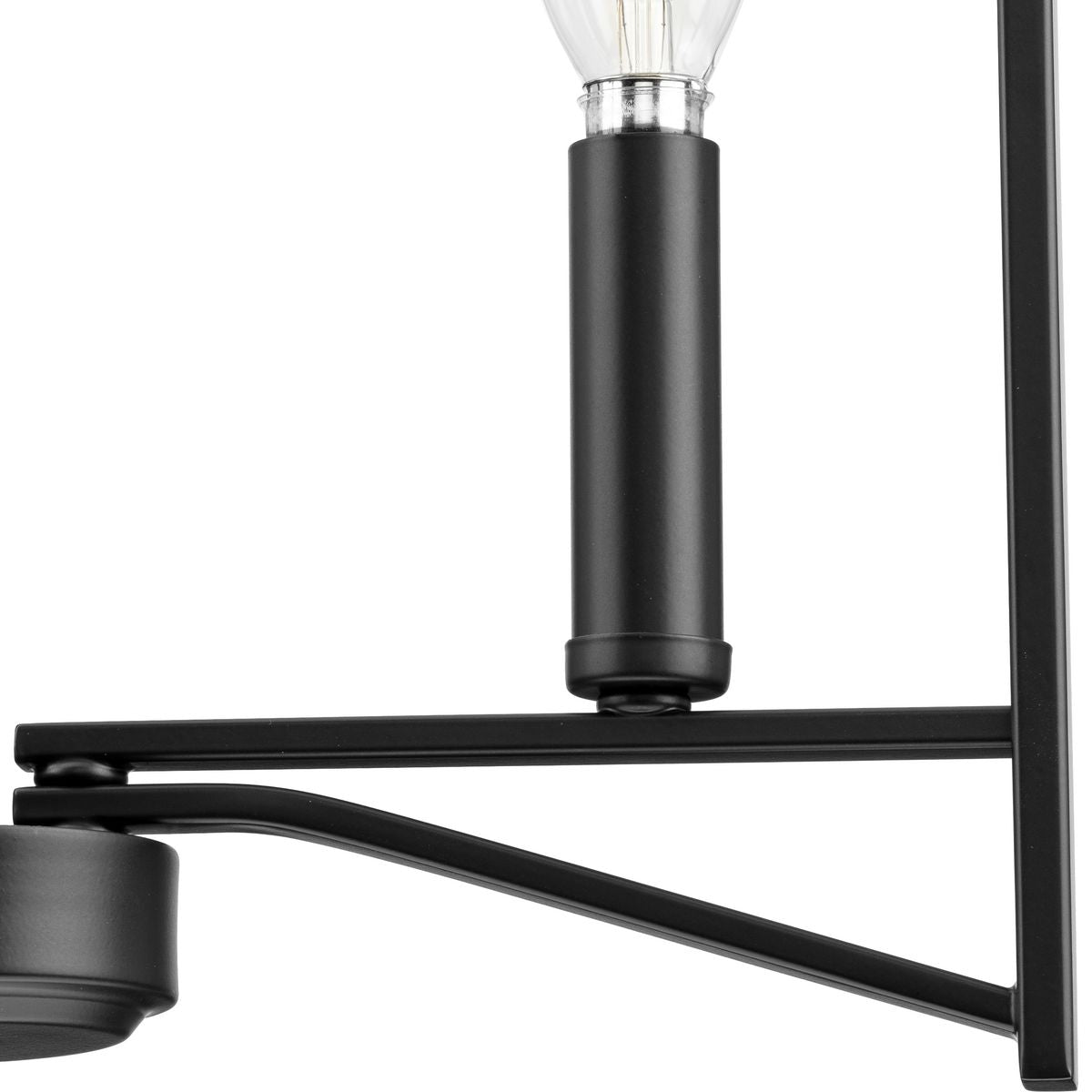 Progress Lighting Roxobel 3-Light Matte Black Modern/Contemporary Square Medium Hanging Pendant Light