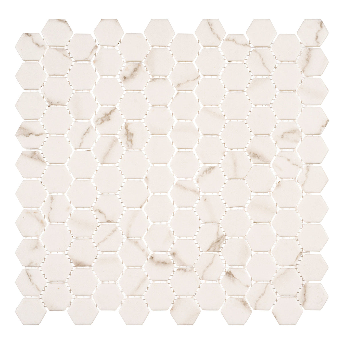 Andova Tiles TRILLION Velt 12-in x 12-in Matte Recycled glass Patterned Hexagon Mosaic Floor and Wall Tile product image