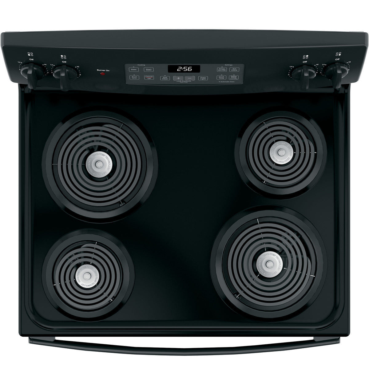 GE 30-in 4 Elements 5.0-cu ft Self-Cleaning Freestanding Electric Range (Black)