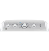 GE 7.2-cu ft Reversible Side Swing Door Gas Dryer (White)