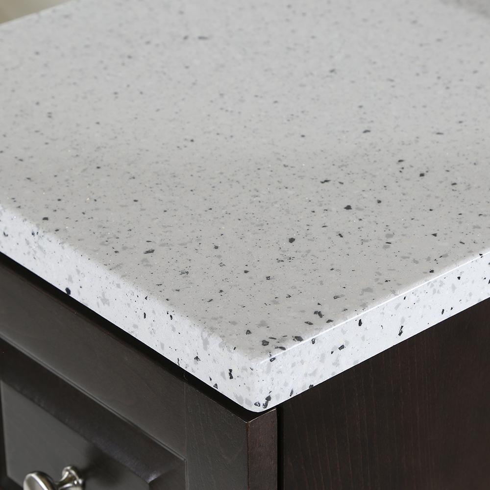 Northwood 49 in. W x 19 in. D Vanity in Dusk with Solid Surface Vanity Top in Silver Ash with White Sink - Super Arbor