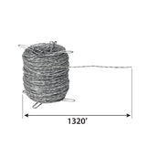 IRONRIDGE 1320-Feet Galvanized Steel Barbless Wire Rolled Fencing