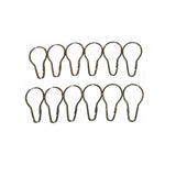 Project Source 12-Pack Zinc-Finish Steel Curtain Rings, 0.2-in Diameter