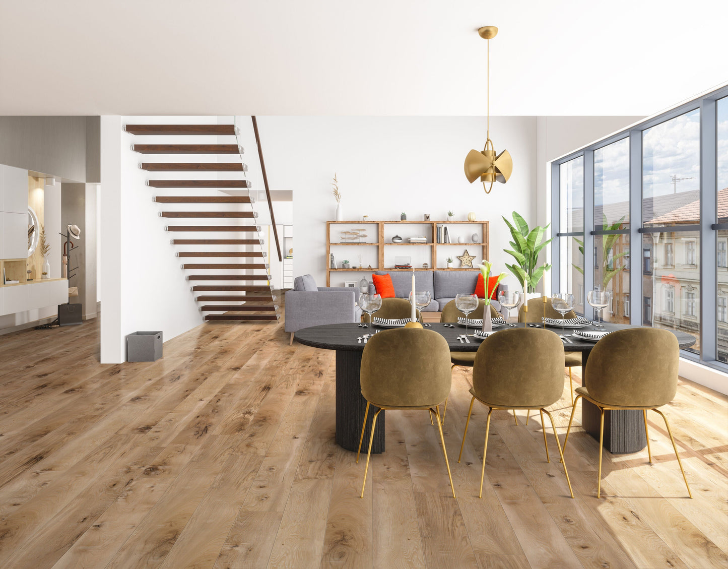 CALI Longboards Vinyl Pro Seaboard Oak 9-in W x 70.87-in L x 8-mm Thick Waterproof Interlocking Luxury Vinyl Plank Flooring (26.62-sq ft/carton)