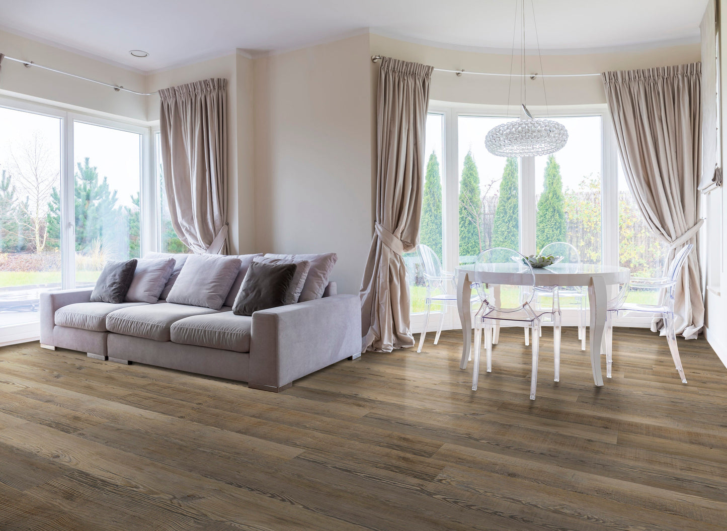 CALI Longboards Vinyl Pro Point Break Pine 9-in W x 70.87-in L x 8-mm Thick Waterproof Interlocking Luxury Vinyl Plank Flooring (26.62-sq ft Carton)