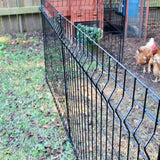 YARDLINK 3-ft H x 1-1/2-in W Powder-coated Galvanized Steel Decorative Metal No Dig Garden Fence Post