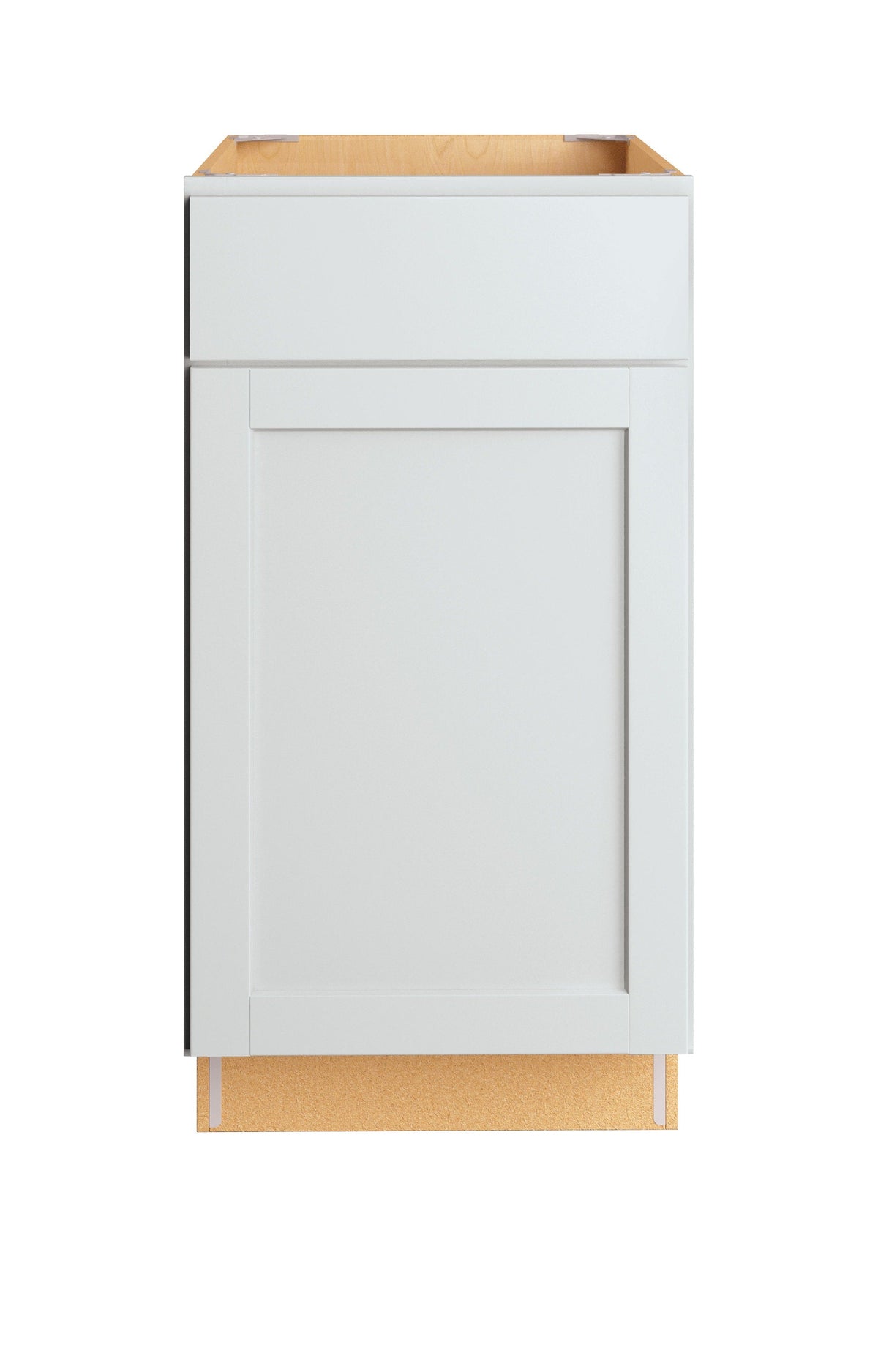 Diamond NOW Arcadia 18-in W x 35-in H x 23.75-in D White 1-Drawer Pull-out Wastebasket Base Fully Assembled Cabinet (Recessed Panel Shaker Style)