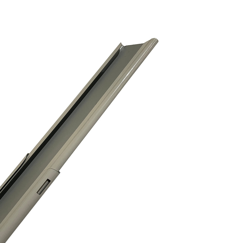 Project Source 48-in to 84-in White Steel Wide-Pocket Single Curtain Rod