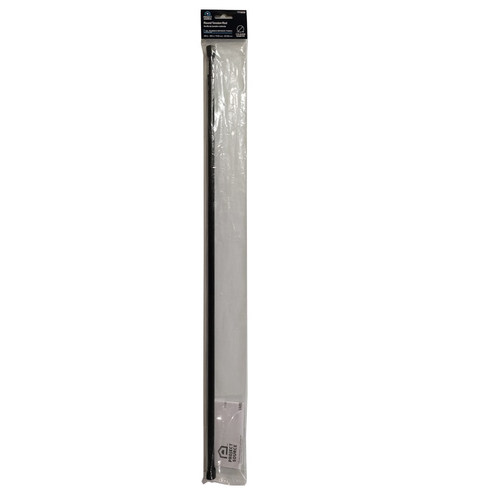 Project Source 28-in to 48-in Bronze Steel Tension Curtain Rod