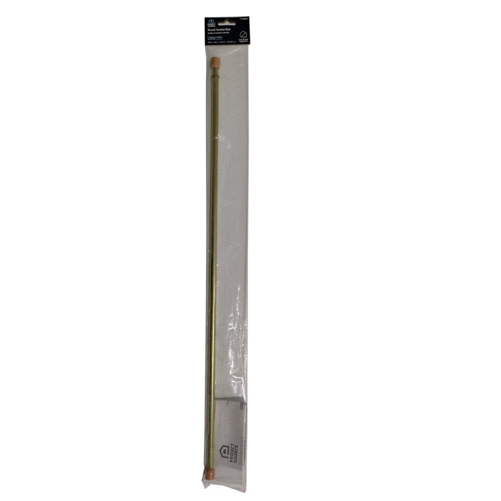 Project Source 28-in to 48-in Brass Steel Tension Curtain Rod