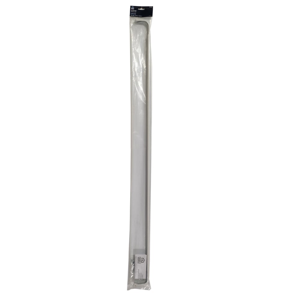 Project Source 48-in to 84-in White Steel Single Curtain Rod