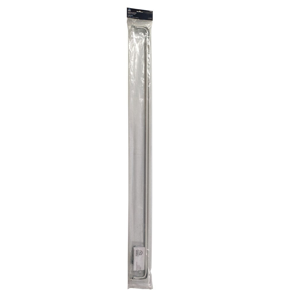 Project Source 48-in to 84-in White Steel Double Curtain Rod