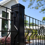 Ironcraft Accessory 3-in Black Powder Coated Metal Fence Mounting Bracket For Metal Fence