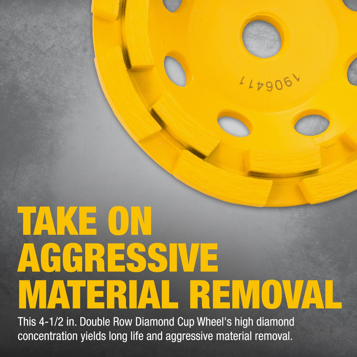 DEWALT XP Extended Performance Diamond 4.5-in Cup Wheel
