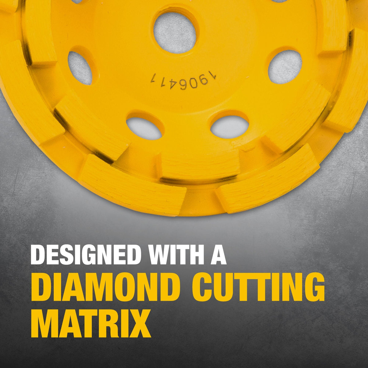 DEWALT XP Extended Performance Diamond 4.5-in Cup Wheel
