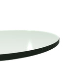 48 in. Aquatex Round Patio Glass Table Top, 3/16 in. Thickness Tempered Flat Edge Polished with 2-1/4 in. Hole - Super Arbor
