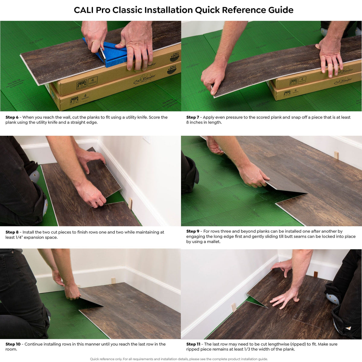 CALI Pro Classic Aged Hickory 5.5-mm x 7-in W x 48-in L Waterproof Interlocking Luxury Vinyl Plank Flooring (23.77-sq ft/case)