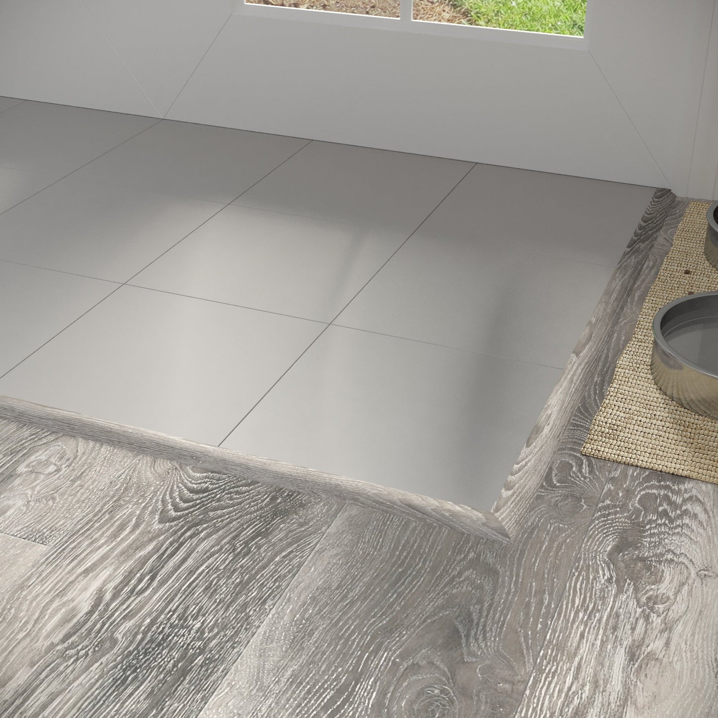 CALI Oceanic Oak 1.31-in x 72.83-in Vinyl Floor Reducer