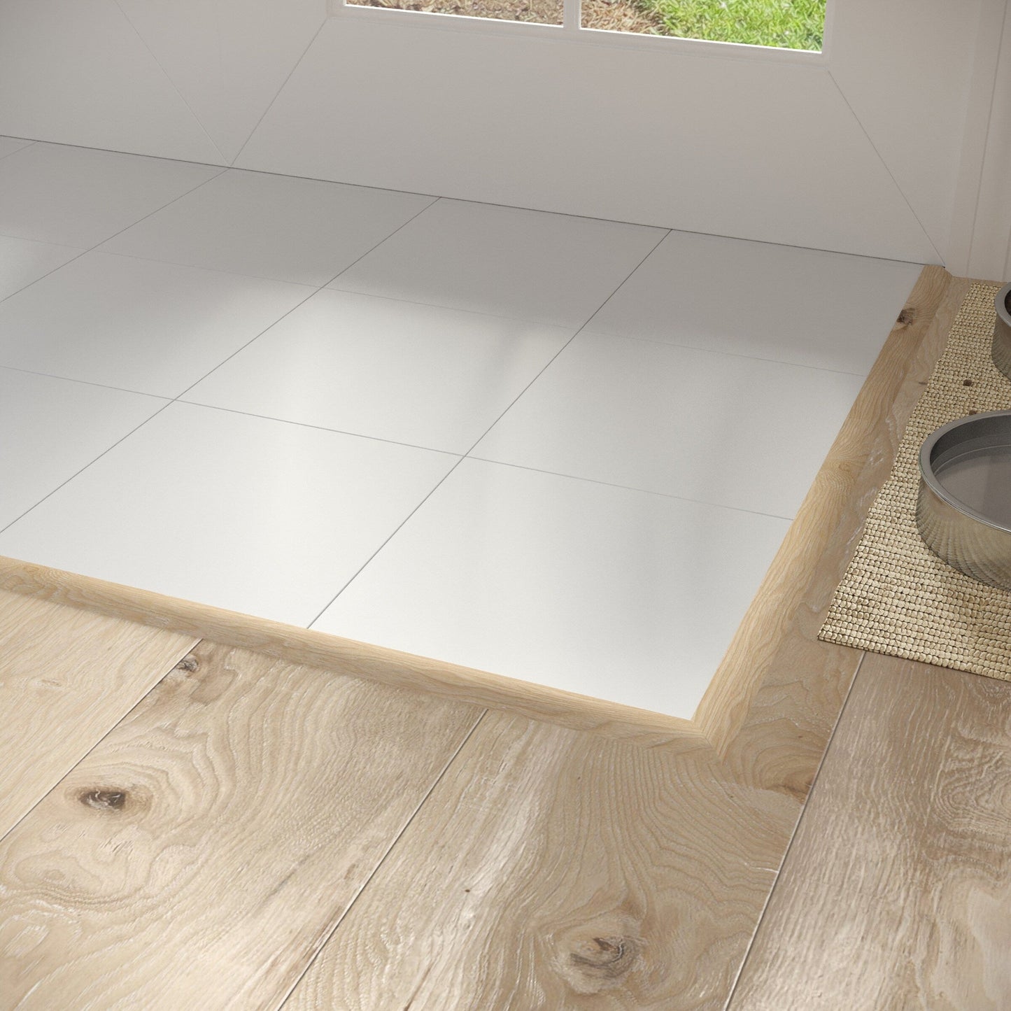 CALI Seaboard Oak 1.31-in x 72.83-in Vinyl Floor Reducer