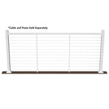 Deckorators Contemporary cable 8-ft x 42-in Textured White Aluminum Deck Cable Rail Kit