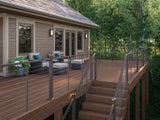 Deckorators Contemporary cable 8-ft x 42-in Weathered Brown Aluminum Deck Cable Rail Kit