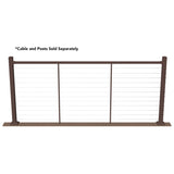 Deckorators Contemporary cable 8-ft x 42-in Weathered Brown Aluminum Deck Cable Rail Kit