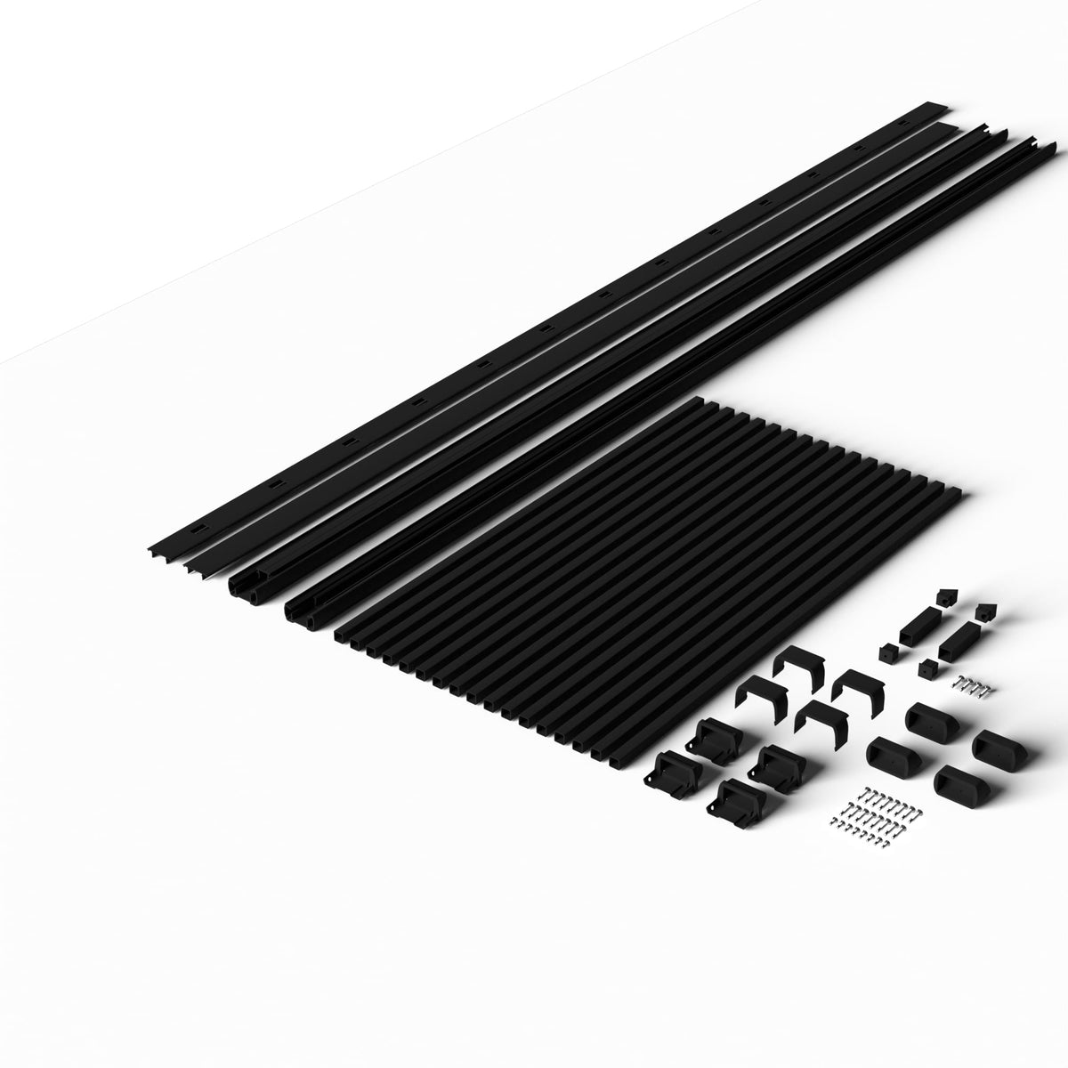 Deckorators Rapid Rail Matte Black Aluminum Deck Stair Rail Kit