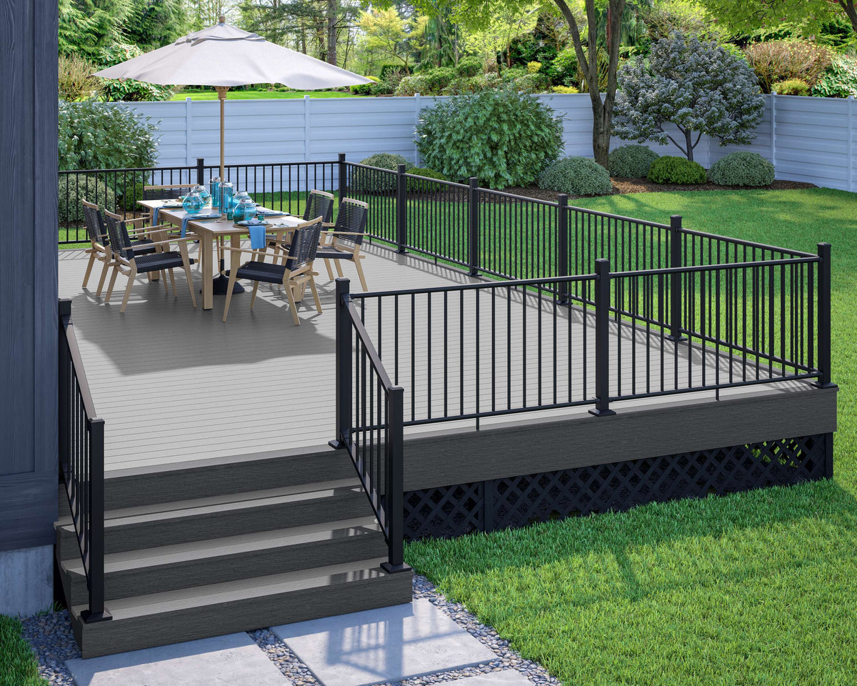 Deckorators Rapid Rail Matte Black Aluminum Deck Rail Kit