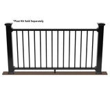 Deckorators Grab and Go 6-ft x 36-in Black Composite Deck Rail Kit