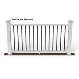 Deckorators Grab and Go 6-ft x 36-in White Composite Deck Rail Kit