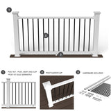 Deckorators Grab and Go 6-ft x 36-in White Composite Deck Rail Kit
