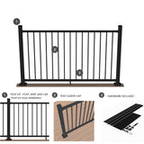 Deckorators Rapid Rail 6-ft x 42-in Matte Black Aluminum Deck Rail Kit