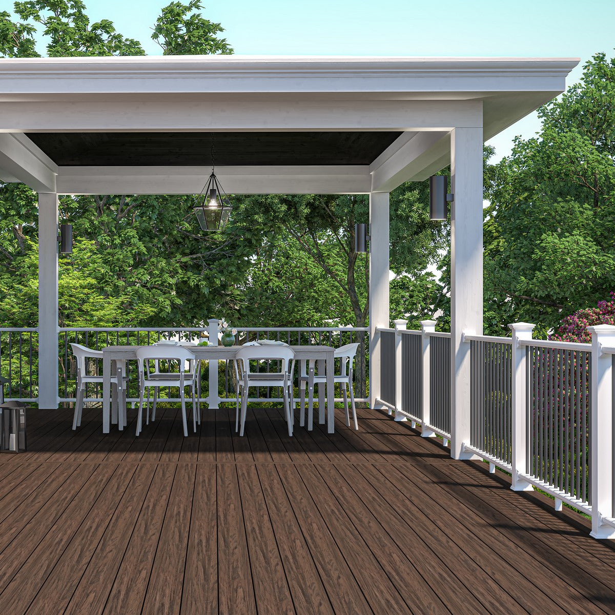 Deckorators Grab and Go 6-ft x 36-in White Composite Deck Rail Kit