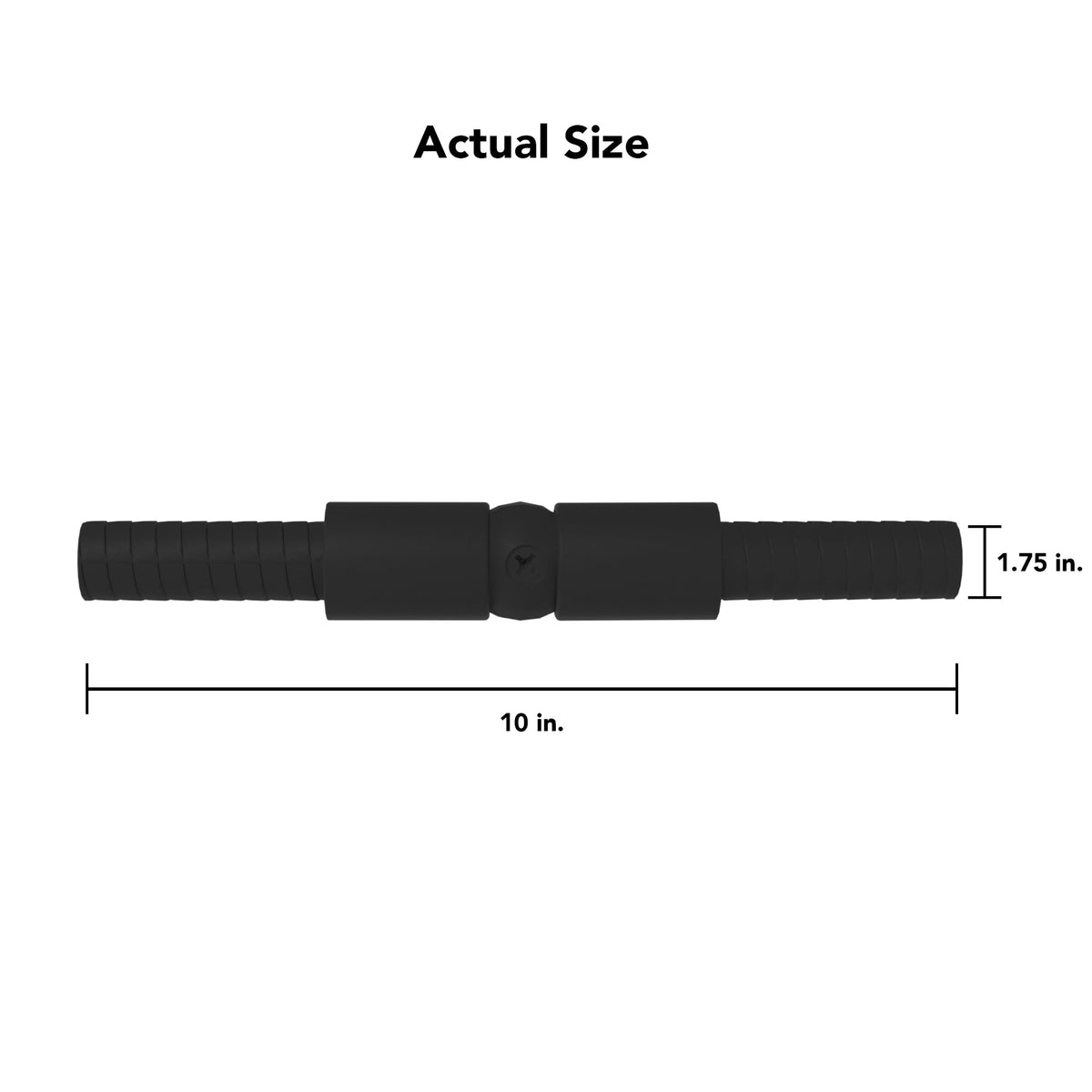 Deckorators ADA-Compliant 1-ft x 2-in Textured Black Aluminum Deck Handrail Kit