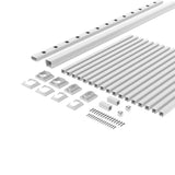 Deckorators Grab and Go 8-ft x 36-in White Composite Deck Rail Kit