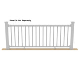 Deckorators Grab and Go 8-ft x 36-in White Composite Deck Rail Kit