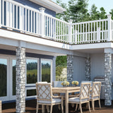 Deckorators Grab and Go 8-ft x 36-in White Composite Deck Rail Kit