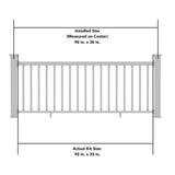 Deckorators Grab and Go 8-ft x 36-in White Composite Deck Rail Kit